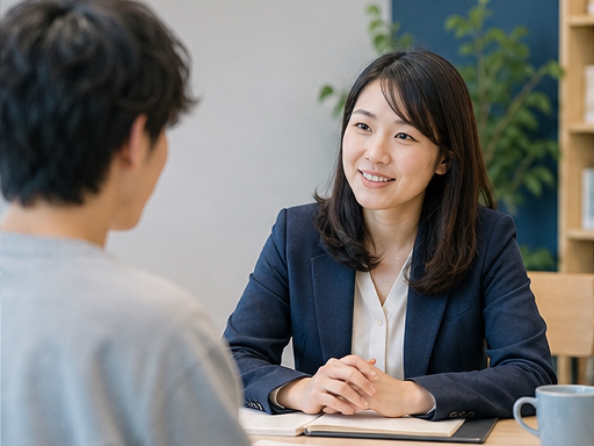 希望を丁寧に聞く留学アドバイザー